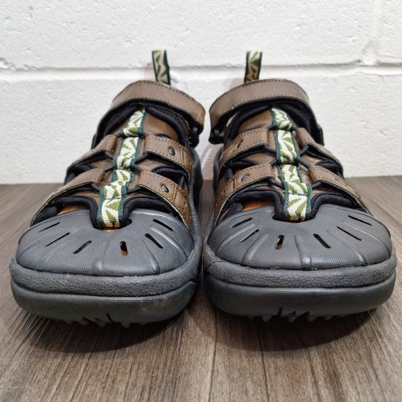 FootJoy Men's Brown Leather Spiked Golf Sandals Shoes 45625 Size 9 M Breathable - Picture 6 of 12